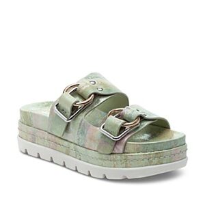 J Slides Mint Ariel Baha Leather Sandals Size 7